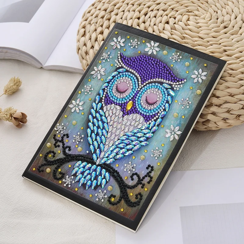 
wholesale diamond painting a5 notebook Shaped diamond with mandala pattern Notebook for Handmade crafts 