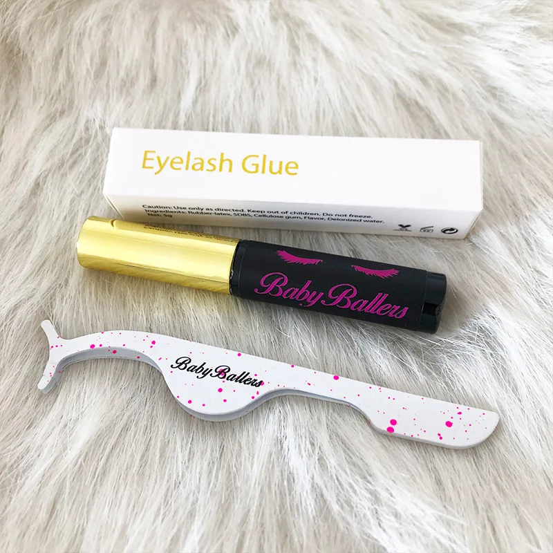 
Wholesale black & white & clear false eyelashes glue private label custom your own logo 