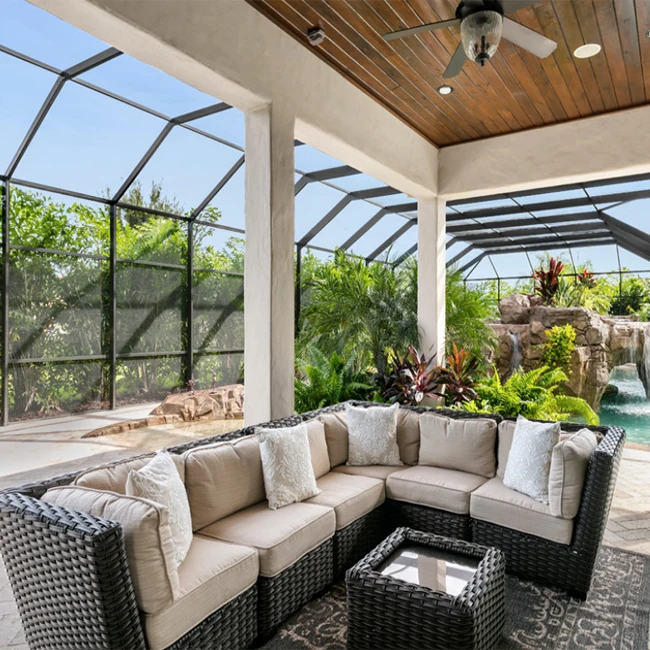 Aluminum Glass House Veranda Sunroom Exterior Winter Garden
