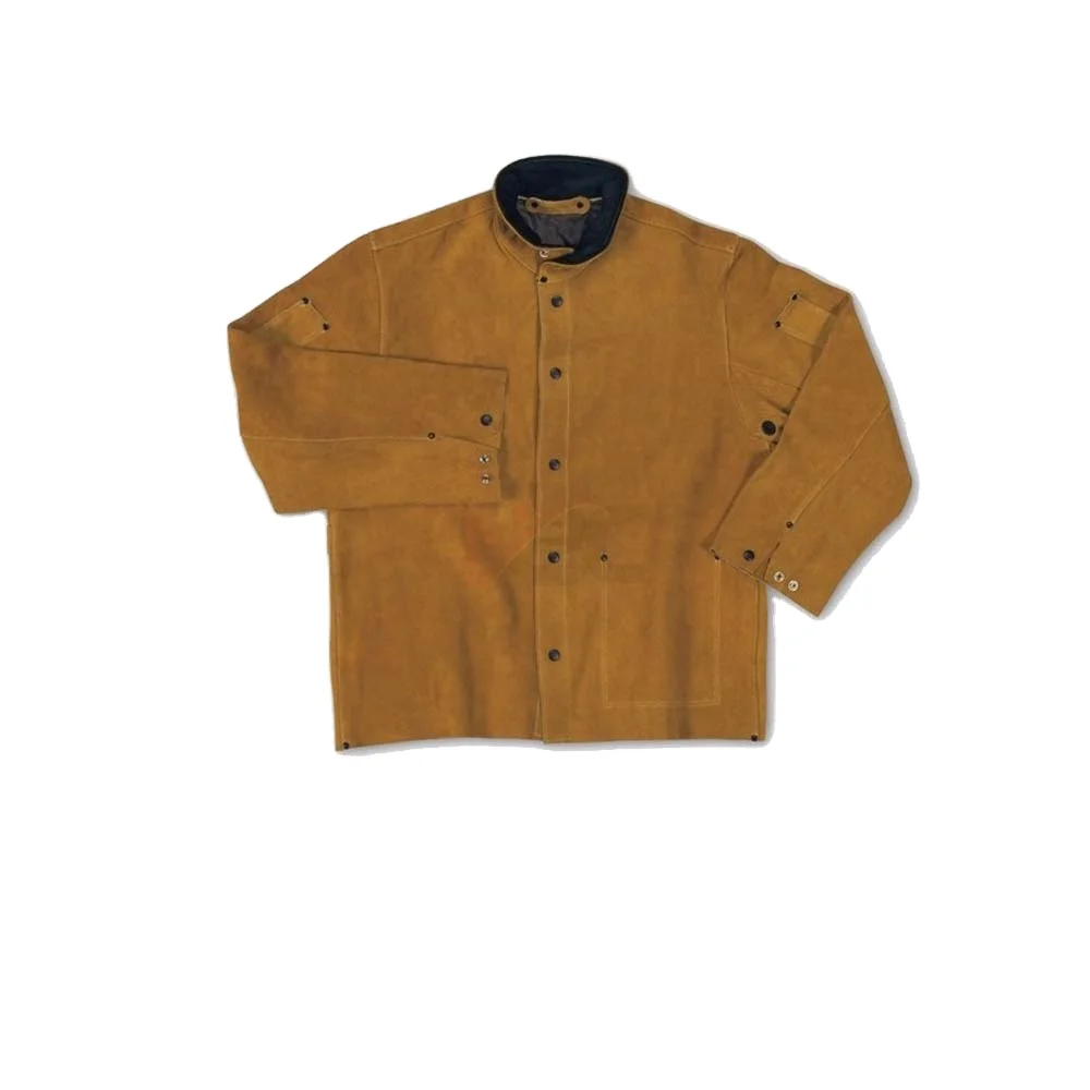 Best Sale S Size Welding Jacket Leather Welder Frc Clothing Flame Retardant Cotton Jackets