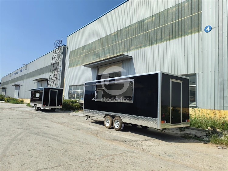Deep Fryer Trailer French Fry Pizza Cart Sale Coffee Cart Ice Cream Trucks Food Concession Standard Food Cart Equipment