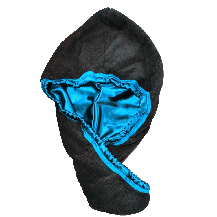 Microfiber satin hair turban wrap towel custom head towel turban for spa