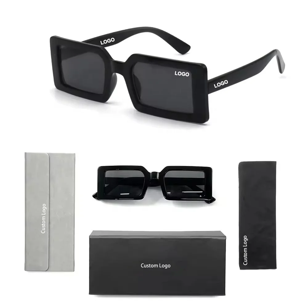 Hot Fashion Trendy Vendors Wholesale Boutique Cheap Women Small Pink Square Rectangle Frames Shades Sun Glasses Sunglasses