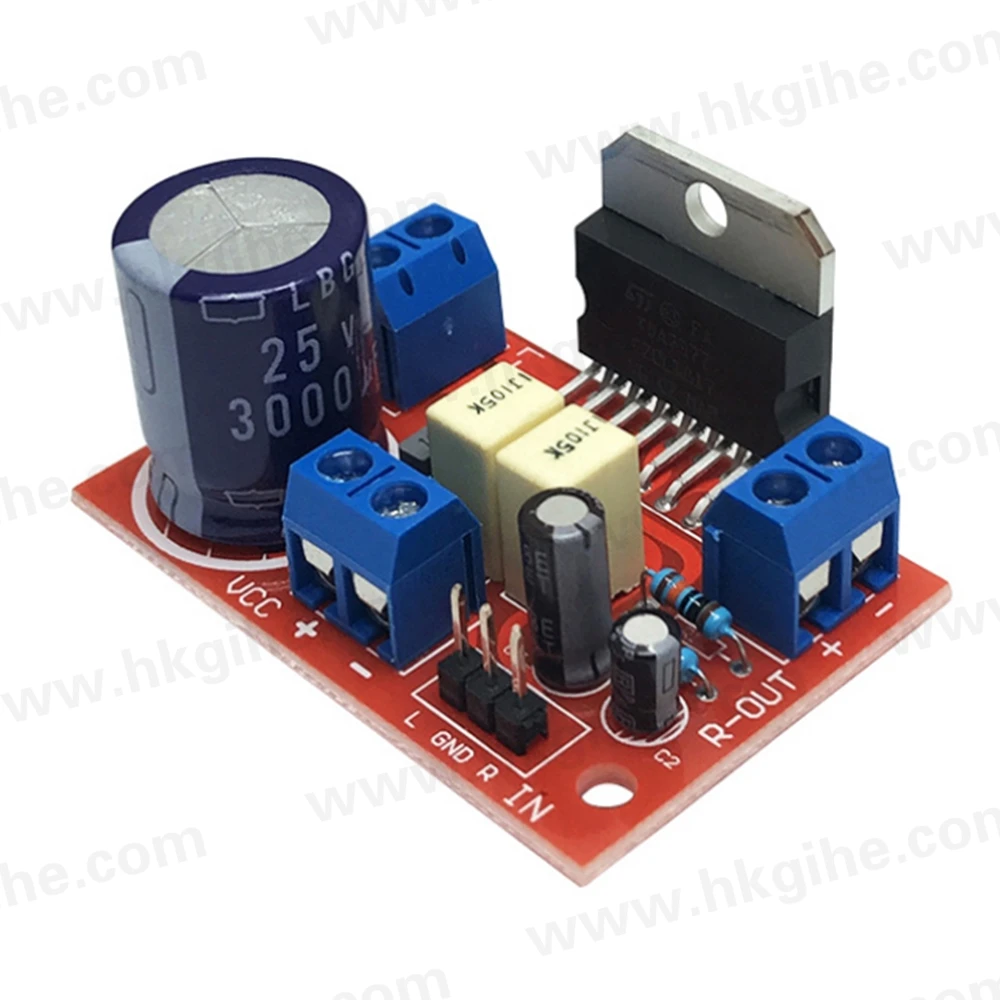 Лидер продаж, двухканальный усилитель 2x35 Вт с высокой мощностью, автомобильный аудио усилитель, модуль TDA7377 в наличии