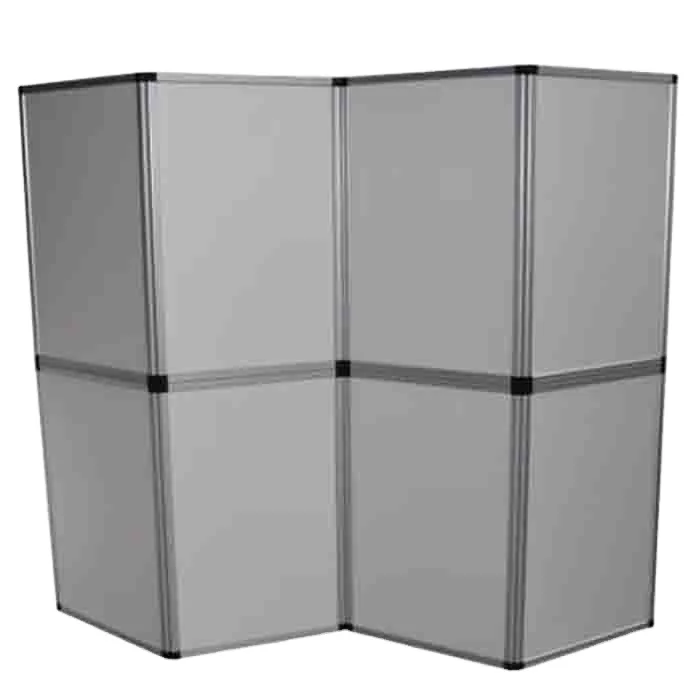 Backdrop Display Stand Folding Panel Board Wall Panel with Silver Aluminum Profile for Advertising