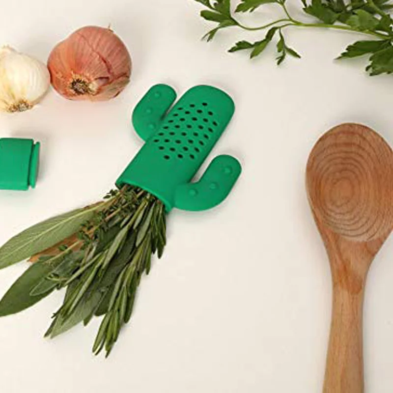 Plant cactus silicone tea infuser bottle