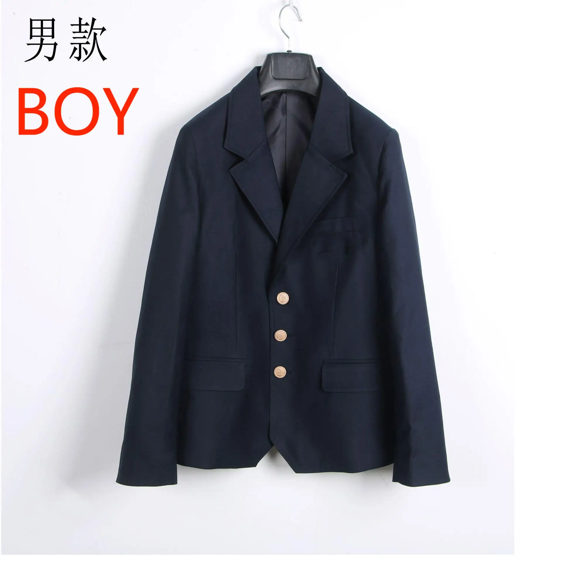 Hot Selling Customized Student High School Uniform Suit Unisex Blazer