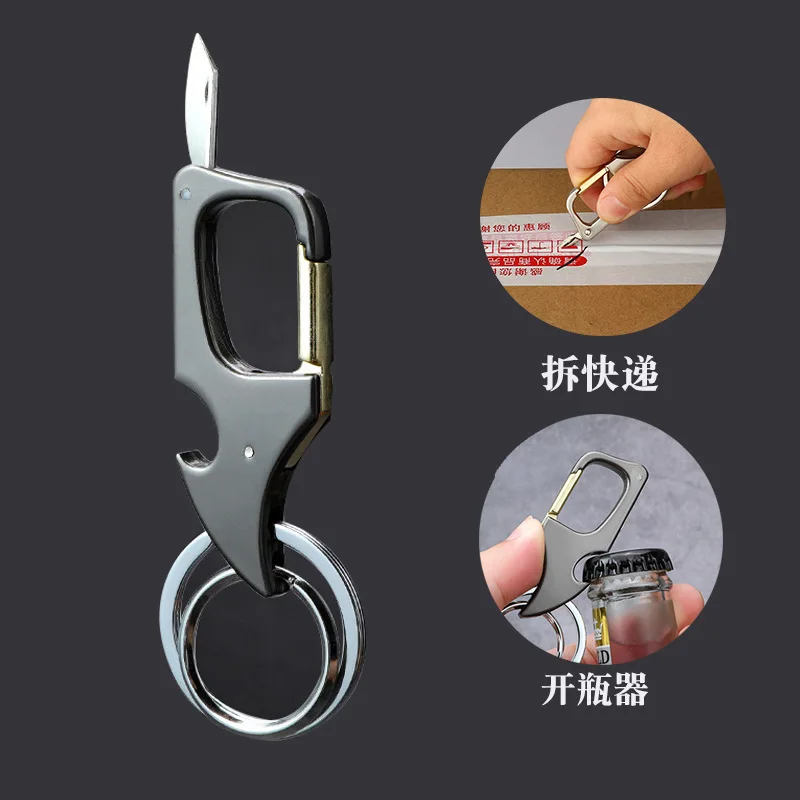 Key hook with bottle opener