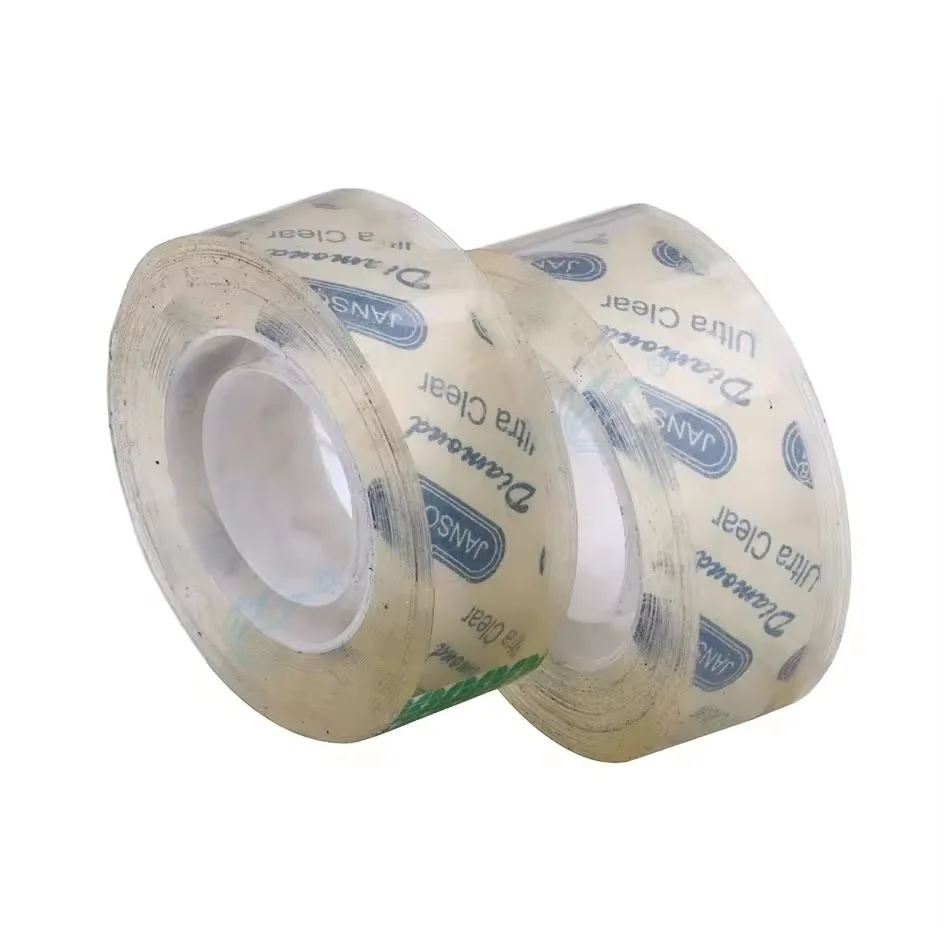 Manufacturer Office Single Side Transparent Stationary Tape Bopp Waterproof Carton Sealing Bopp Packing Tape