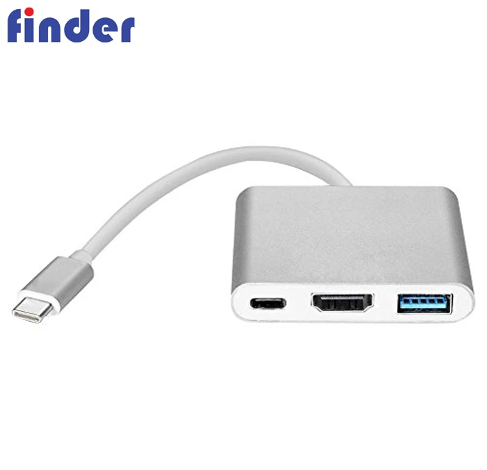 Hot sale 3in1 Type-C HUB Adapter USB3.1 to HDMI and USB3.0 and PD