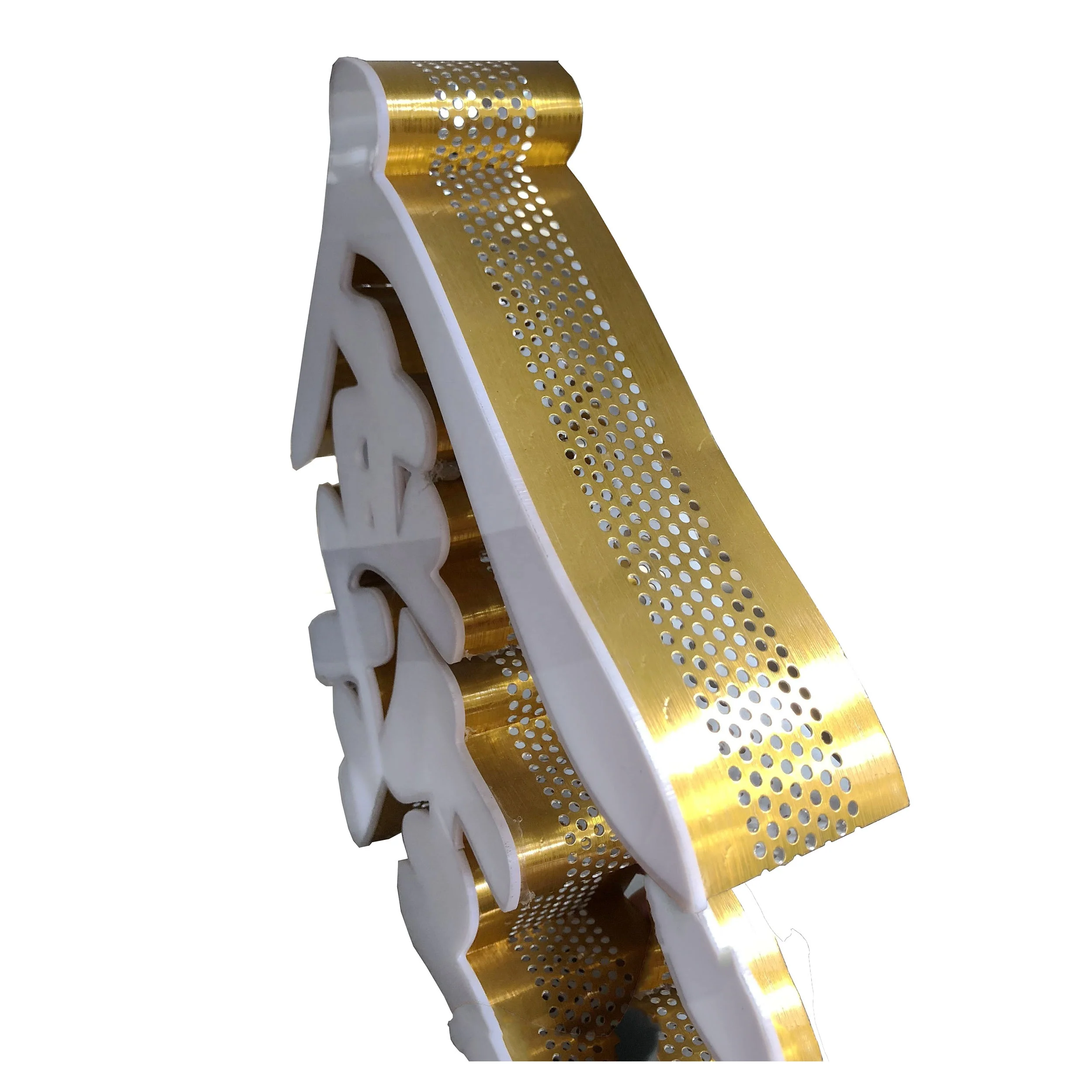  0.5mm aluminum coils for making channel letters and 3d logo aluminium straight edge mirror finish perforated