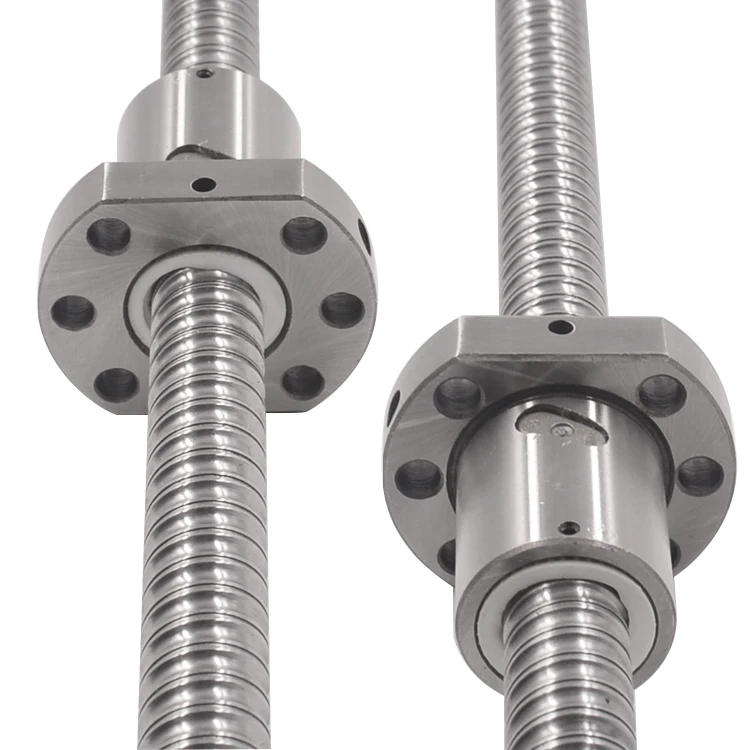 Cheap China Ball screw SFU1605 with flange  ball nut or BK12 BF12 end machined