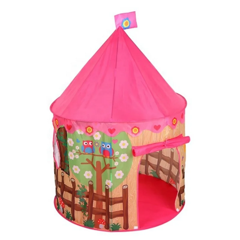 Castle Pop Up Kids Play Tent Folding House Tent For Children