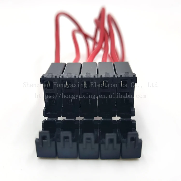 Square car mini blade fuse holder housing circuit protection housing bracket