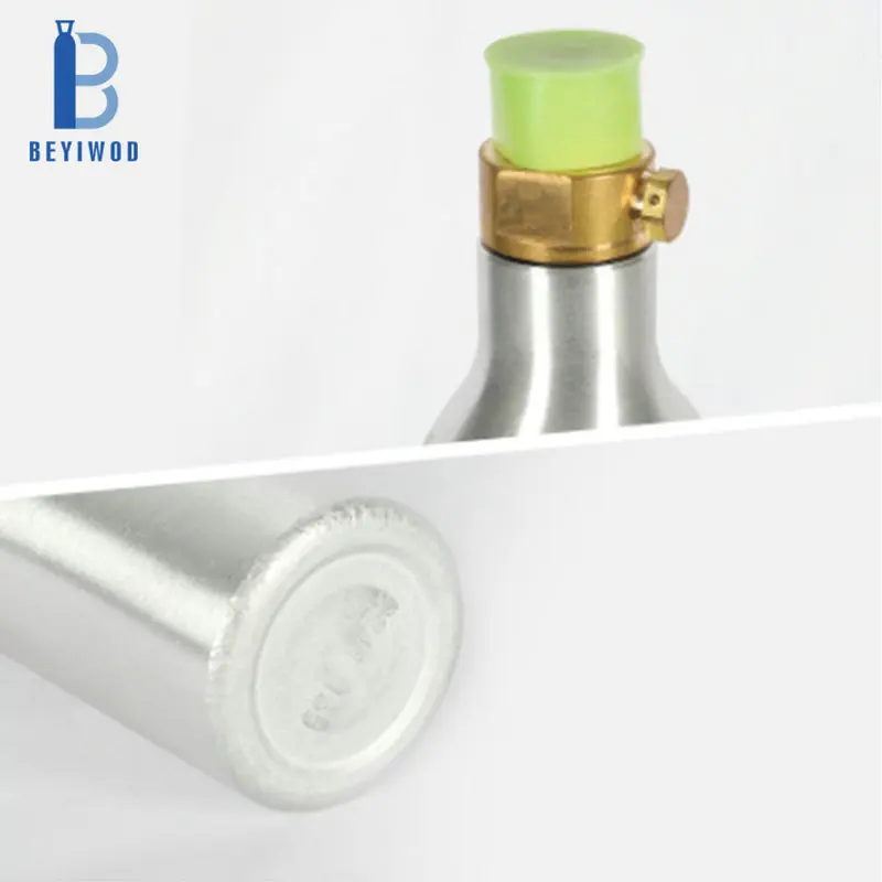 Factory supply aluminum 60L CO2 cylinder refilling 0.6L water 410g 450g CO2 soda water carbonator for soda maker machine