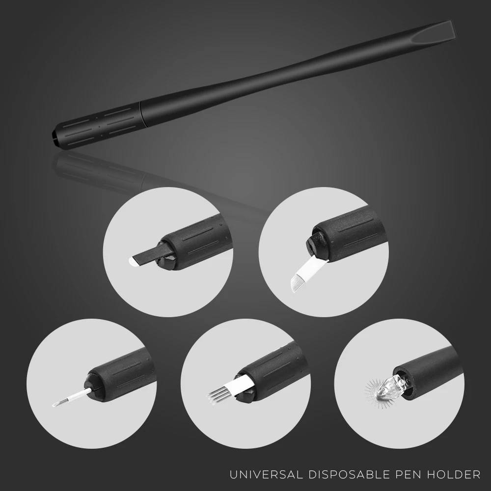 Foundry factory phibrows microblading pen Individual Packaged Black Tattoo Sterilized Madical Grade Disposable Microblading Pen