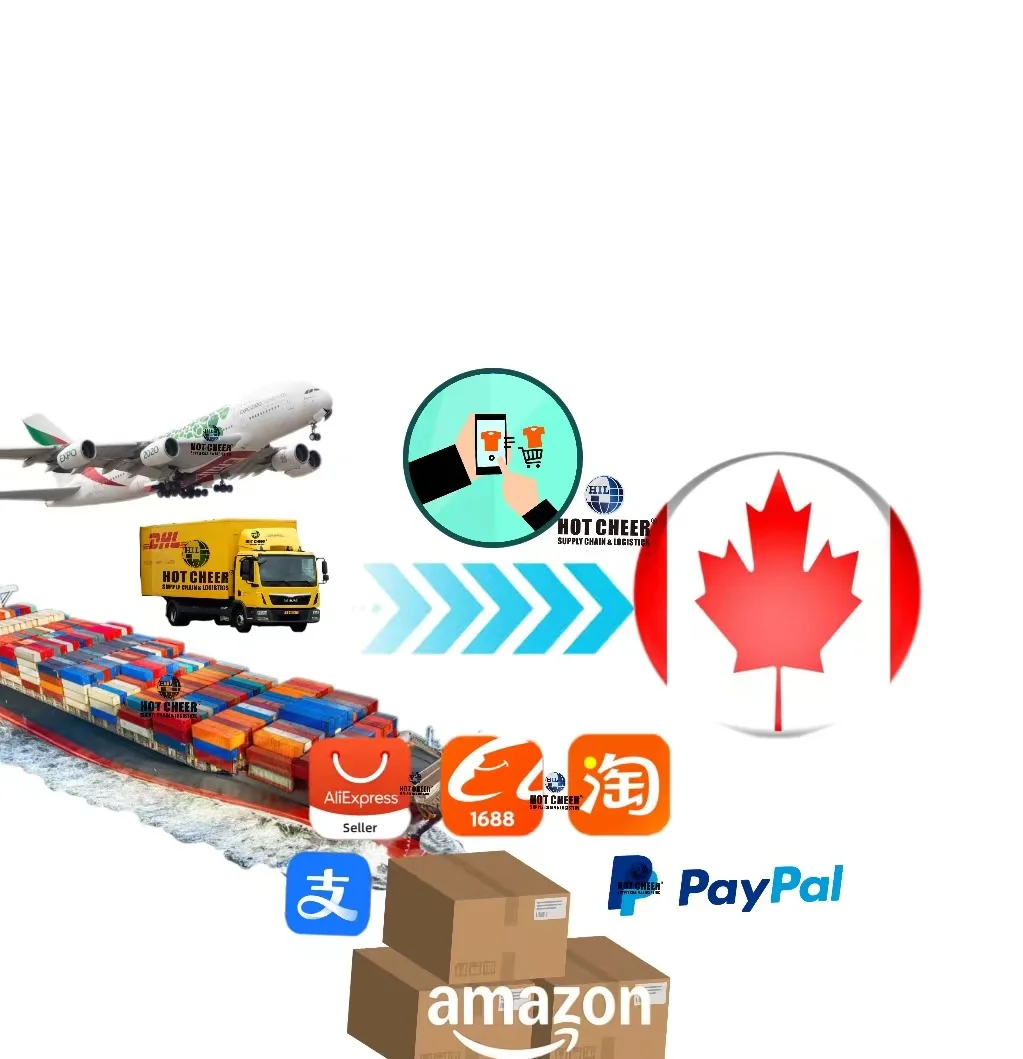 shipping fast door to door delivery service sea freight forwarder shipment from china to canada usa