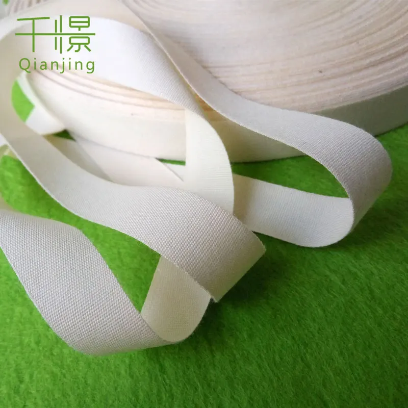 WA001 manufacturer supply printed 1.6cm  DTM label ribbons cotton