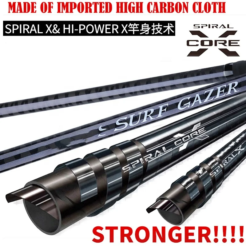 FJORD Customized Carbon Telescopic Fishing Rod 4.2m 4.5m High Strength for Beach & Lake Jigging for Carp & Bass Species