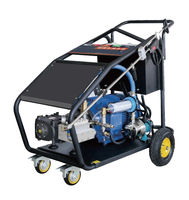 Цена по прейскуранту завода 400 бар 5800PSI 47LPM 35KW корабль Удаление ржавчины промышленные детали теплообменника мойка высокого давления Чистящая машина