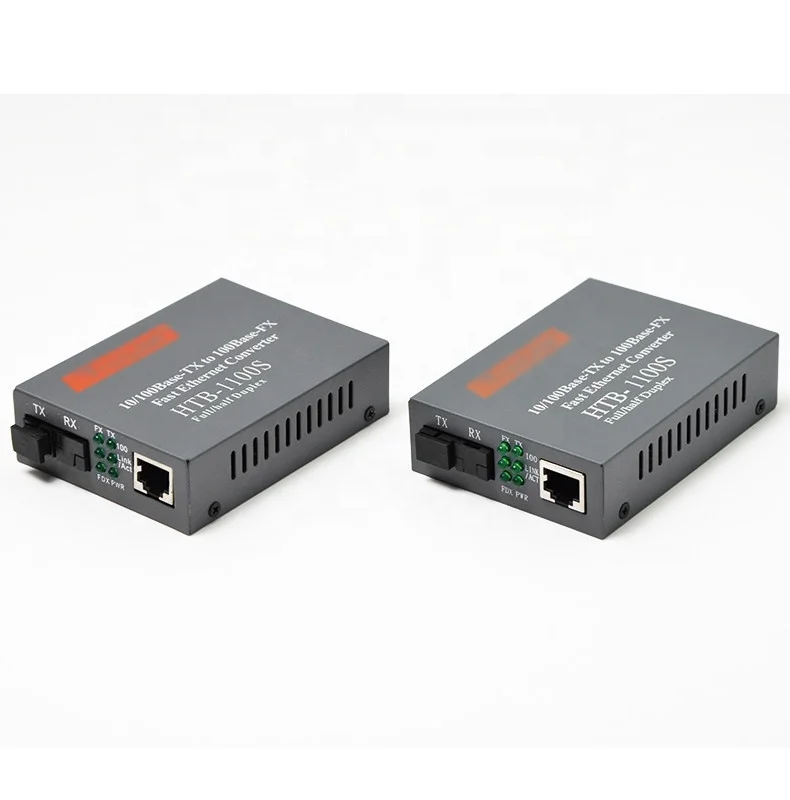 Netlink HTB-1100S 10/100M single mode 1310nm 1550nm 20Km rj45 fiber media converter HTB-1100S