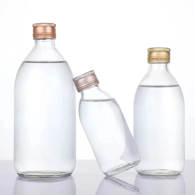 Hot sale 30ml 60ml 100ml 125ml 150ml 200ml 250ml 300ml 500ml Amber syrup glass bottle with plastic cap