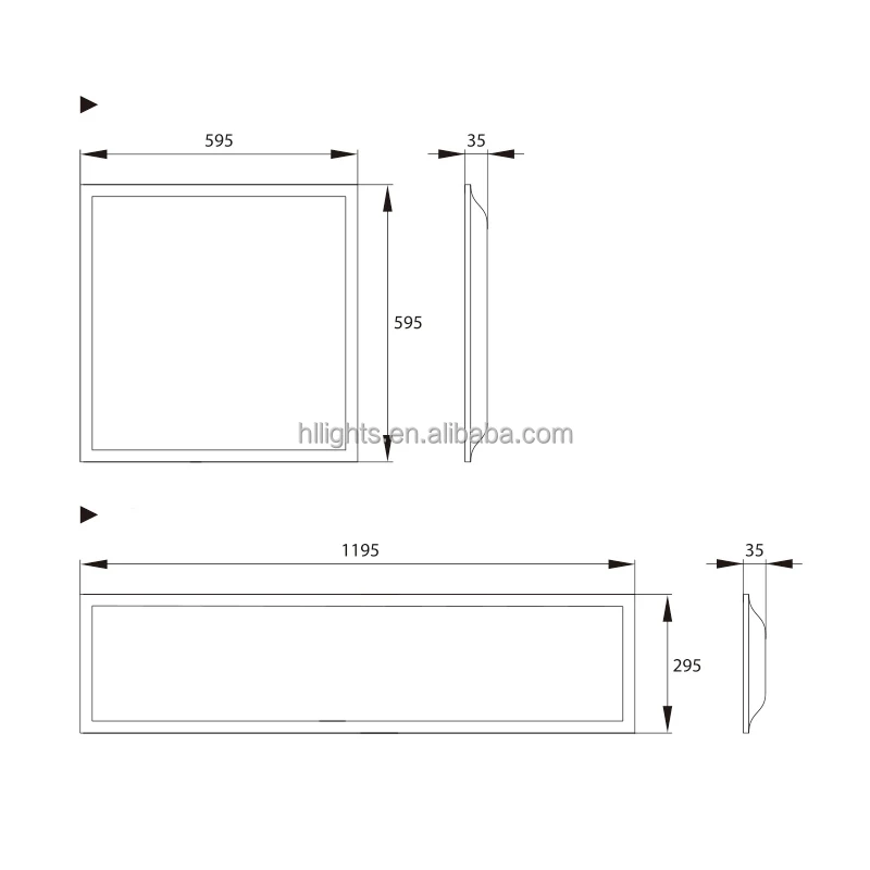 300x1200 led panel light 600x600 lamp recessed ceiling lights for office 40W 110lm/w