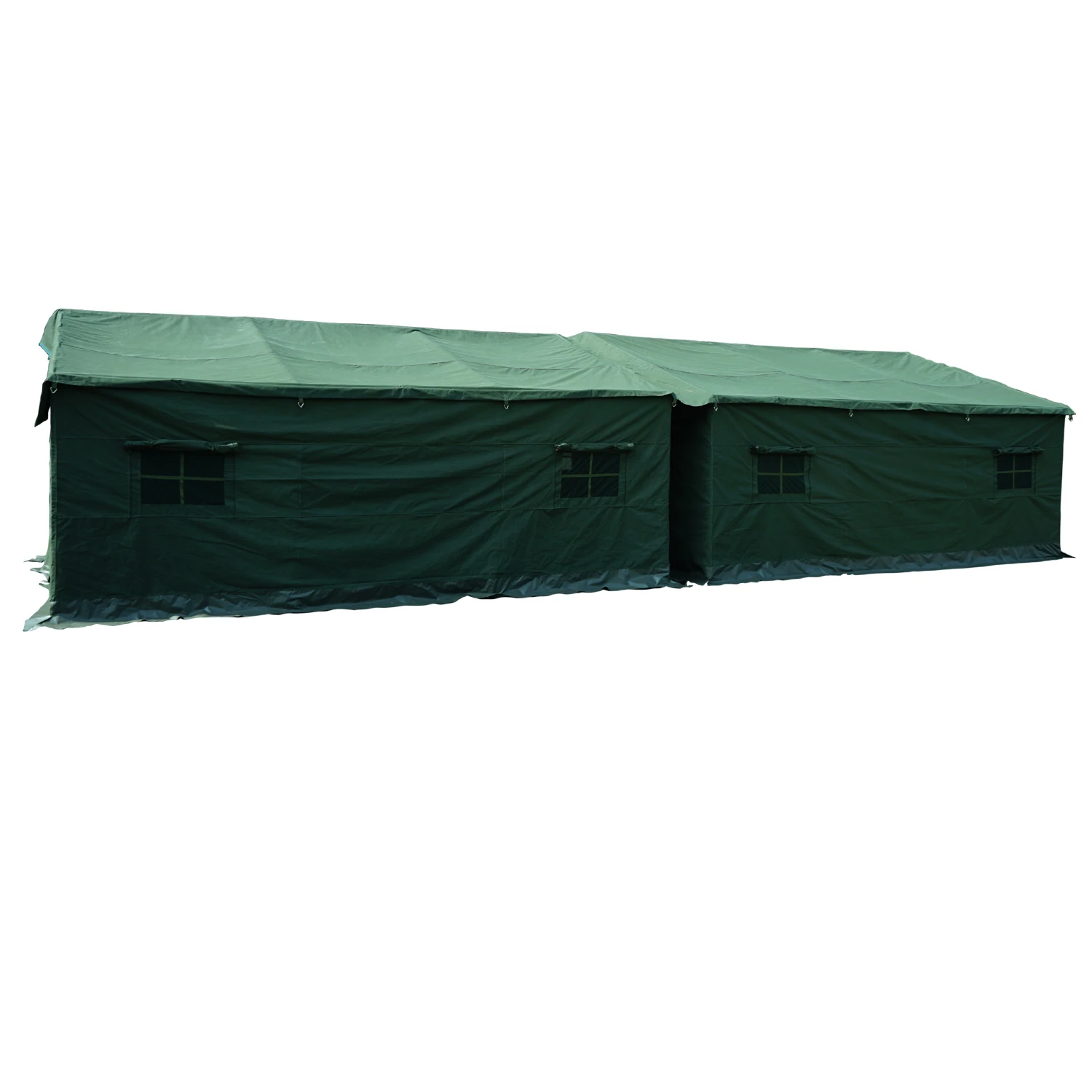 Outdoor Waterproof Refugee Canvas Tent Large Heavy Duty Disaster Emergency Refugee Relief Tent