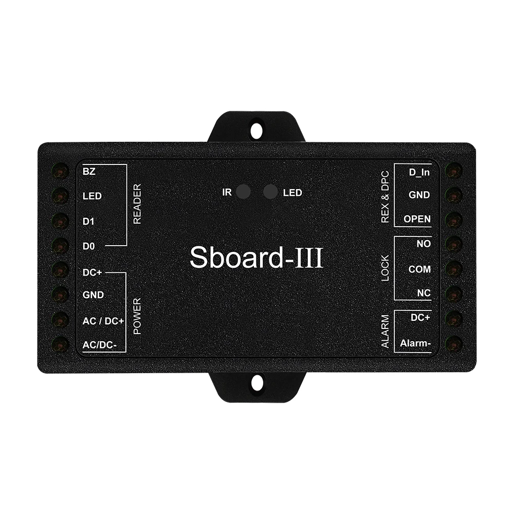 Контроллер доступа для одной двери с внешней сигнализацией и дверным контактом, 12 ~ 28 В переменного/постоянного тока