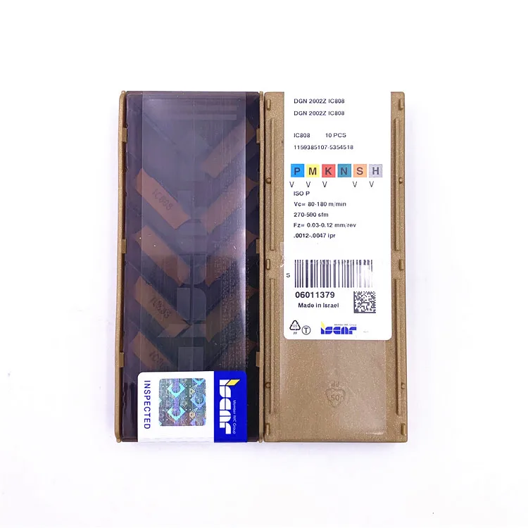 
DGN 2202Z IC808 original iscar grooving inserts carbide tools 