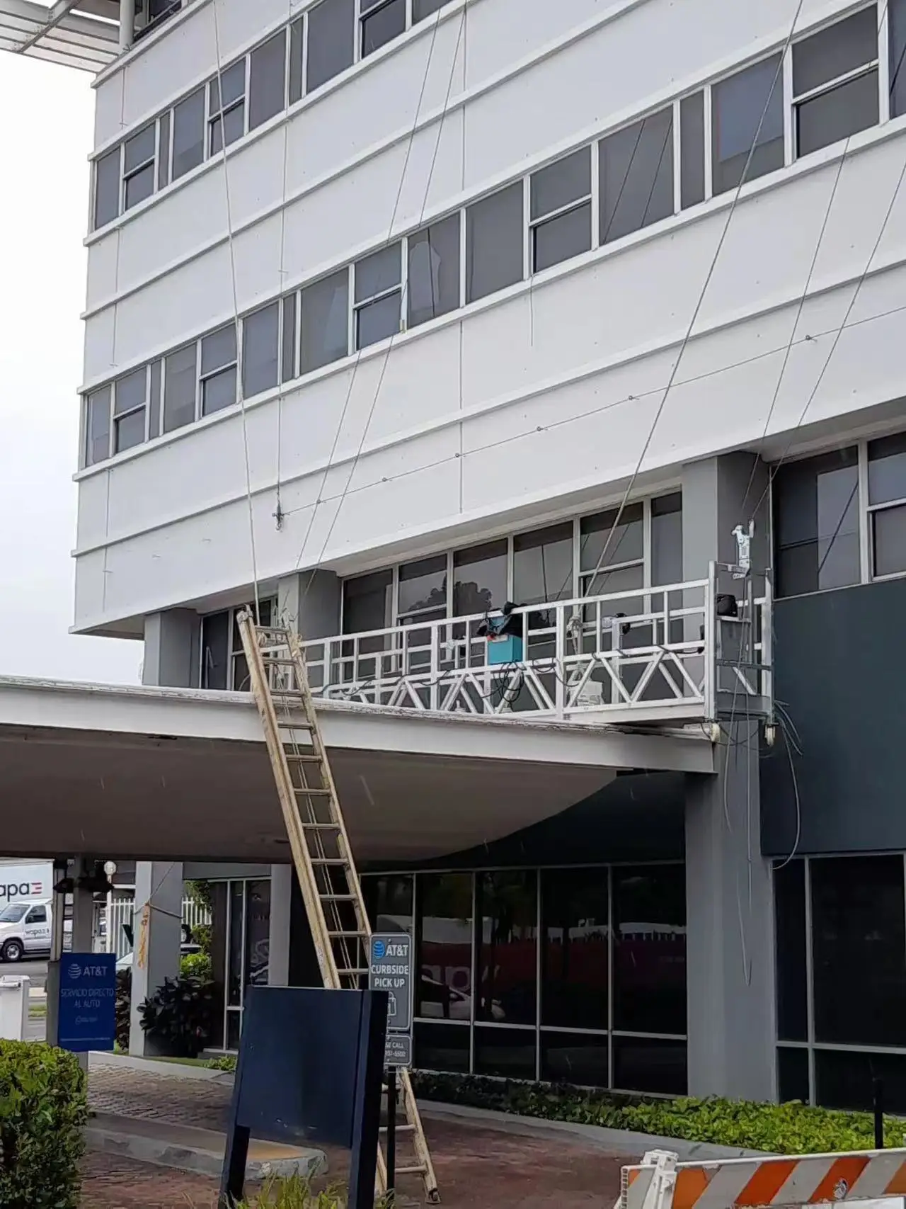 Spot new products ZPL630 800 1000 suspended work platform high quality hanging basket