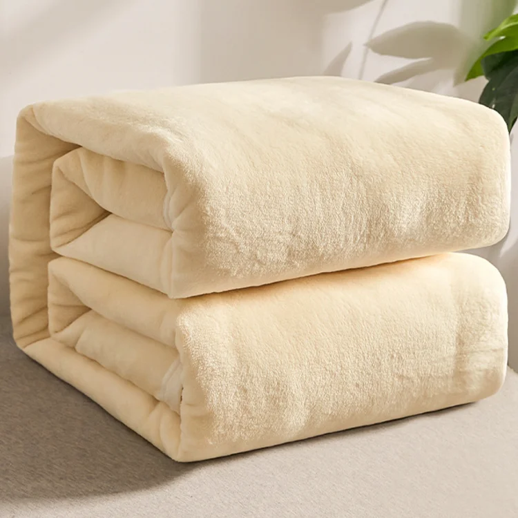 Dark Blue 100% Polyester Luxurious Plush Flannel Blanket Blank Baby Blanket For Sublimation