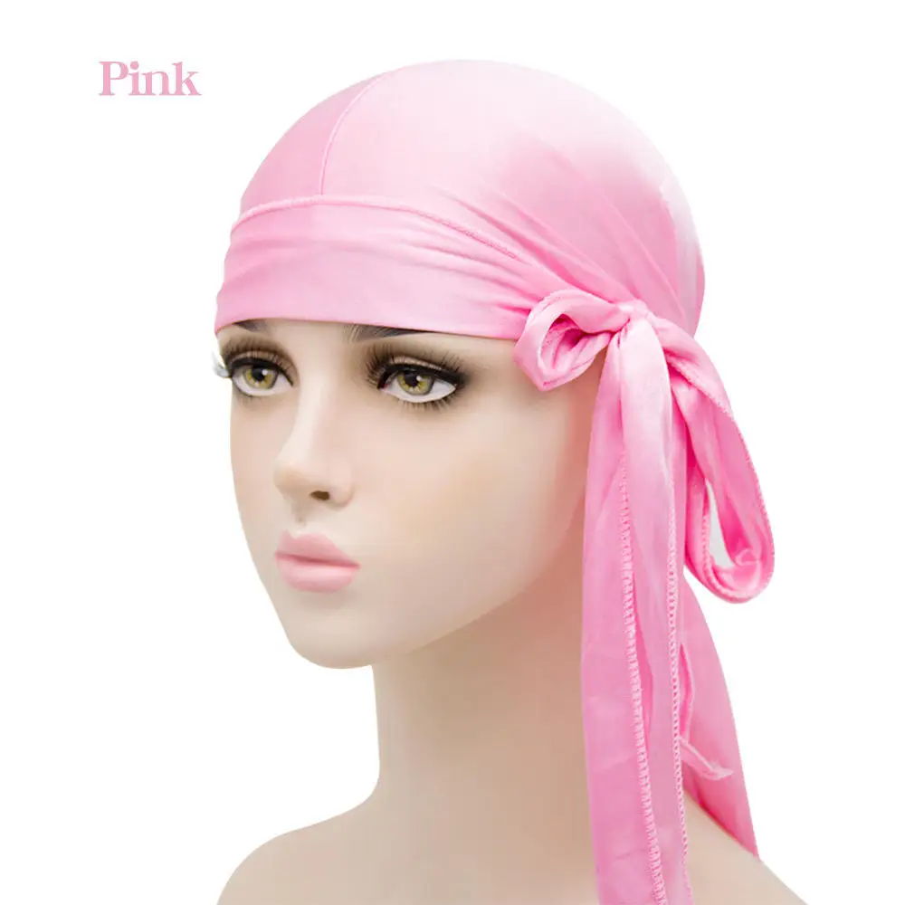 Eastsunshine High Quality Custom Logo Color Silk Durags Bandanas For Men Women