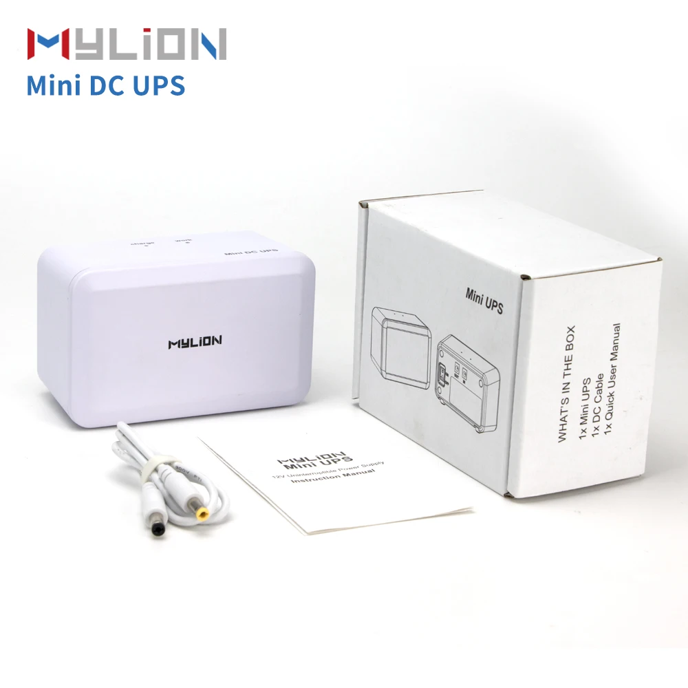 Hot selling Mylion MU68 12V 3A 44.4Wh/12000mah Mini UPS Battery backup unit for WiFi Router Security Camera Door access