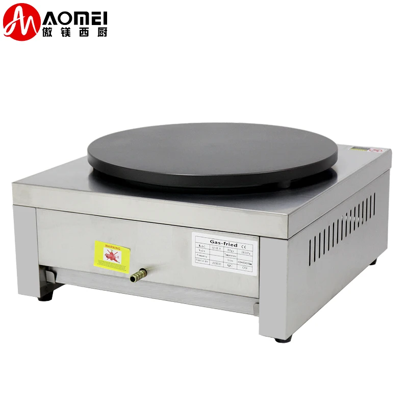 Guangzhou Factory Gas Roti Maker Crepe and Pancake Makers Commercial Crepe Making Machine
