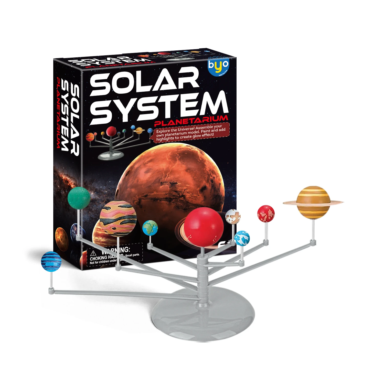 hot product low moq kid educational toy diy solar kit planet tarium toy solar system planet model
