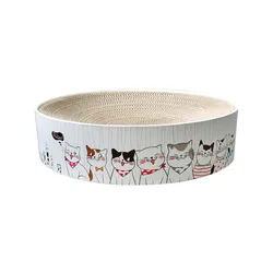 Круглая форма кошка кровать спальный игры для отдыха и когтеточки для кошек гофрированной Когтеточка для кошек нового дизайна