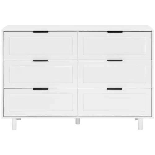 Factory Price OAK Dressing Table Bedroom Furniture Simple White Wood Cabinet Chest Of Drawer For Home Furniture