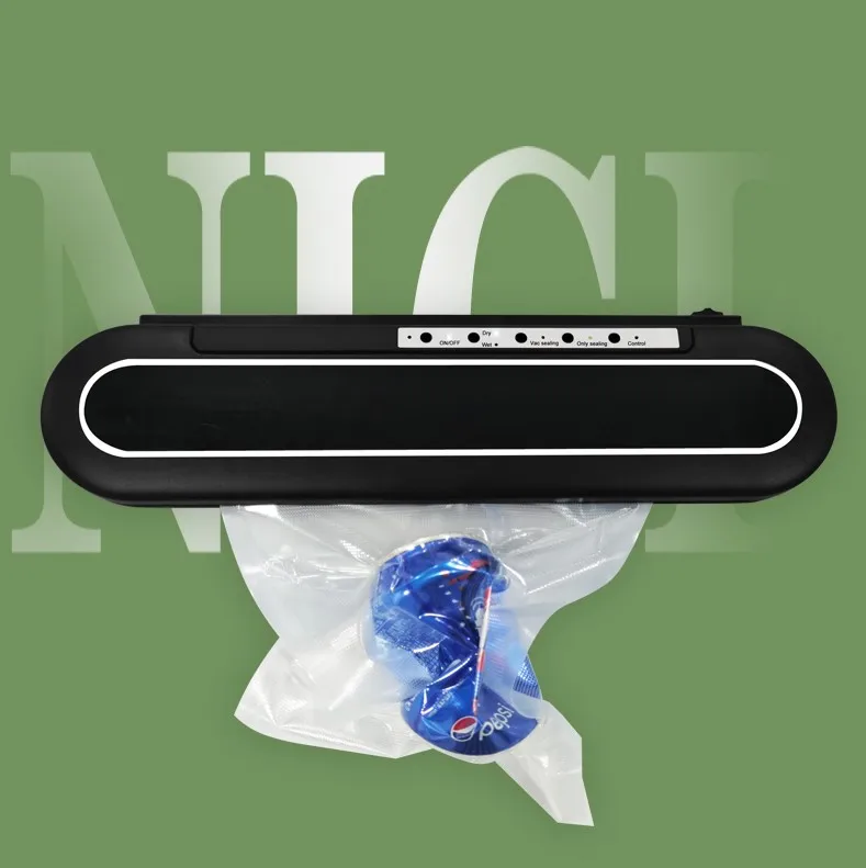 Household Portable Rechargeable Mini Heat Sealing Machine Food Packaging Vacuum Sealer Kitchen Storage Plastic Bag Sealer