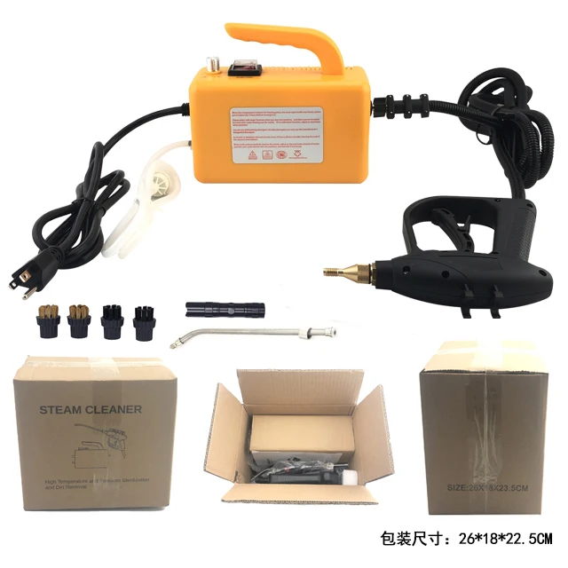 Multi-function high temperature dry and wet steam chemical free disinfecting steam cleaner for kitchen car detailing