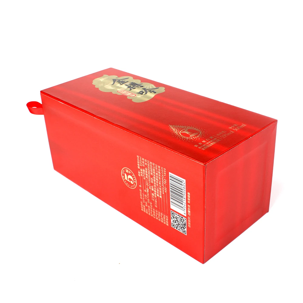 High grade  wine  box custom hardcover  box single  wine gift box