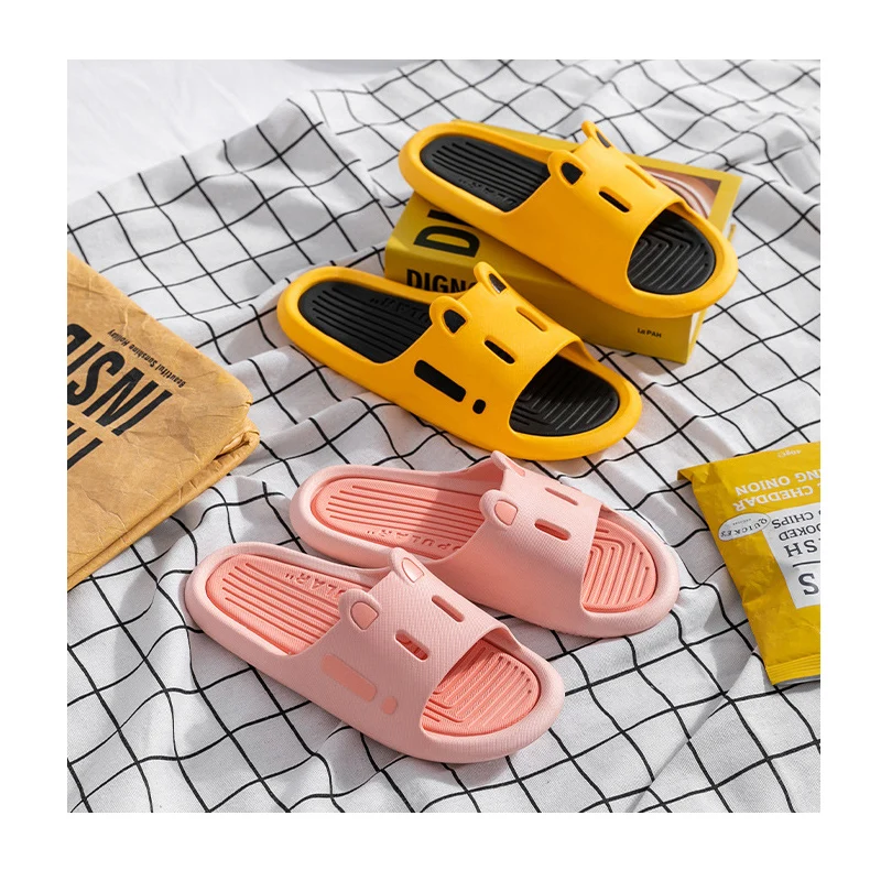 High quality custom logo men slippers non slip simple design summer slippers for men