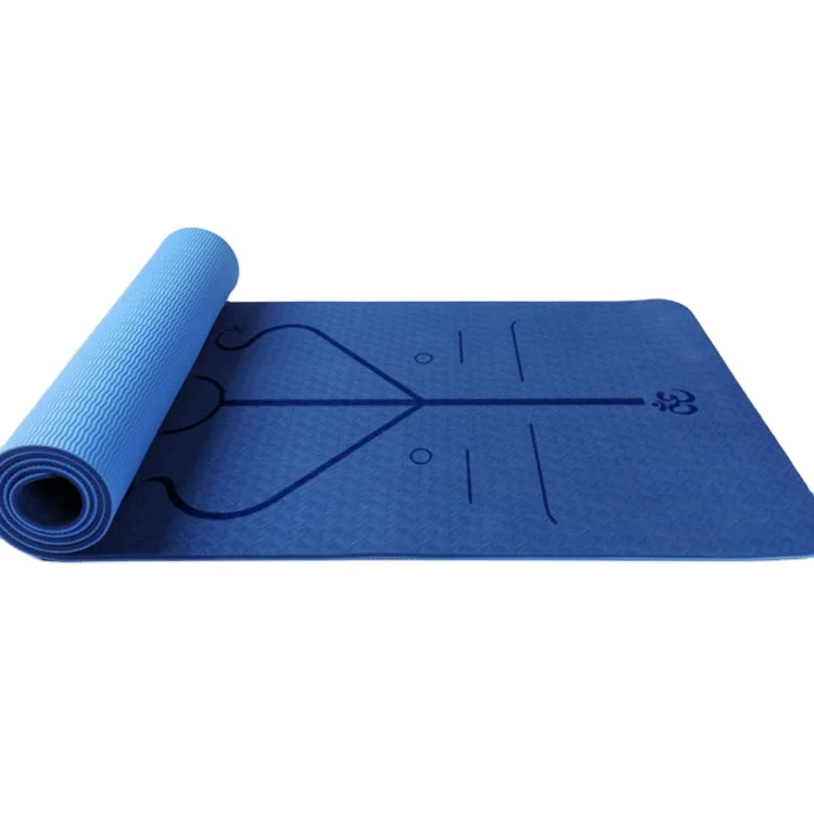Hot Selling 183*80*0.8cm New Yoga Mat With Position Guide Line TPE Yoga Mat Home Exercise Fitness GYM Equipment