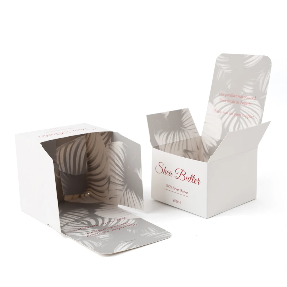 Personalized cardboard box skin care product packaging custom logo cosmetic packaging boxes