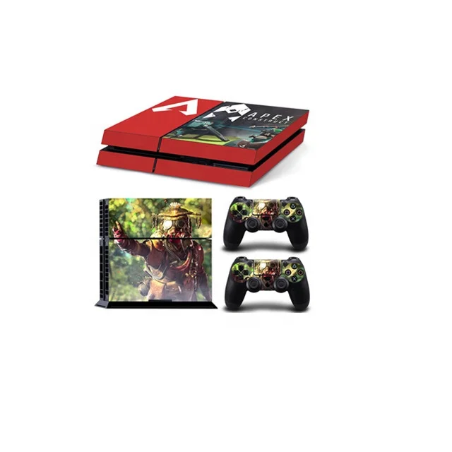 Skull design PVC Skin Sticker for PS4 slim Console and Controllers stickers For ps4 slim skin sticker control for ps4 used