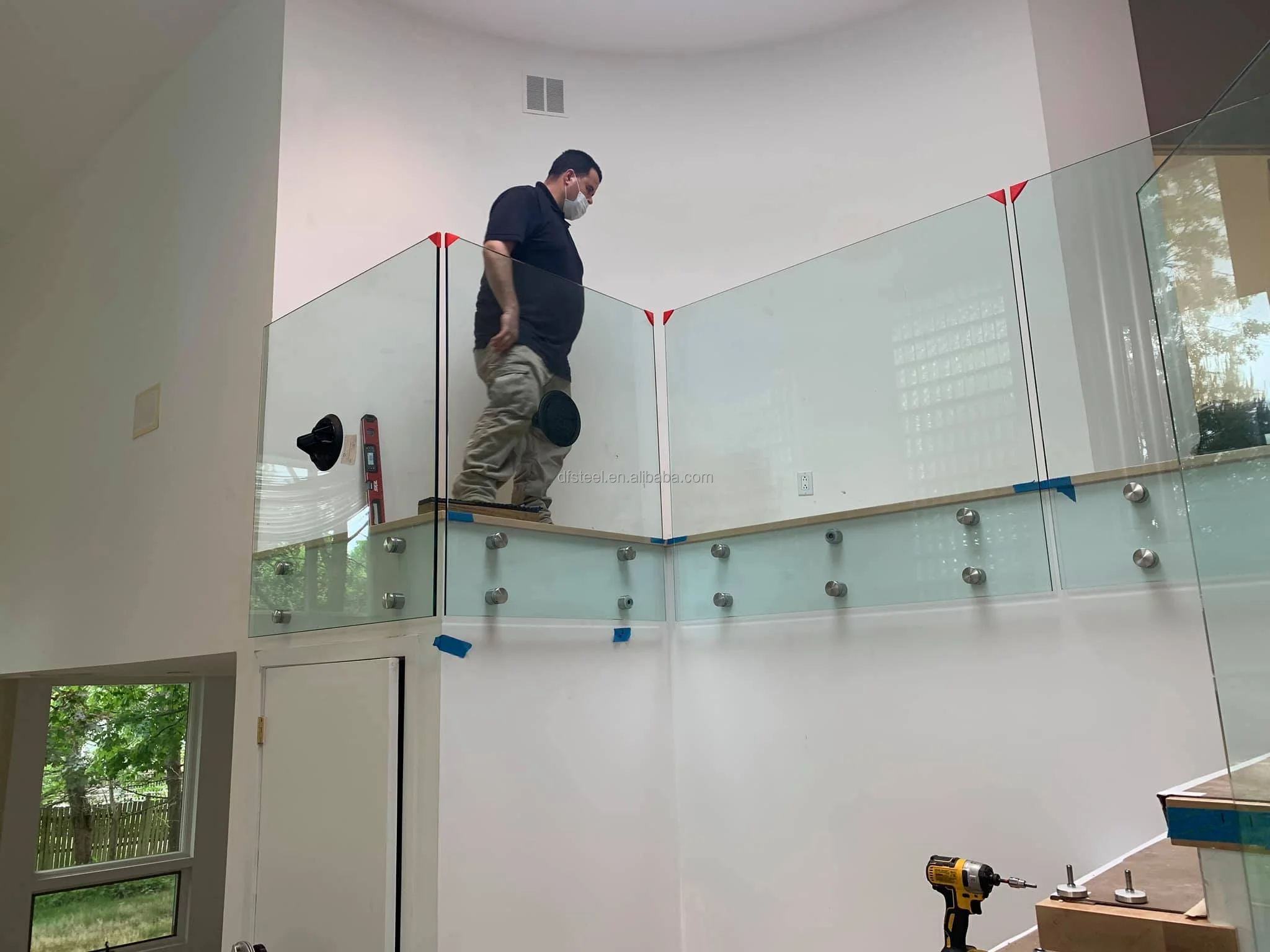 DF  Promotion Inox Railing China Indoor Glass Railing And Balustrade Balcony