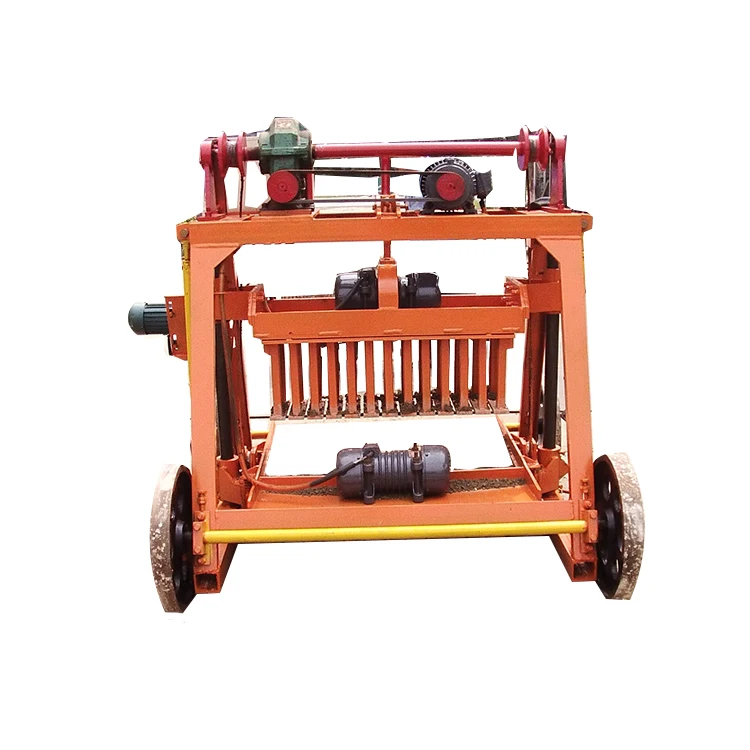 QM4-35 небольшой ручной мобильный яйценоскость песка цемента полые бетон кирпич блок делая машину