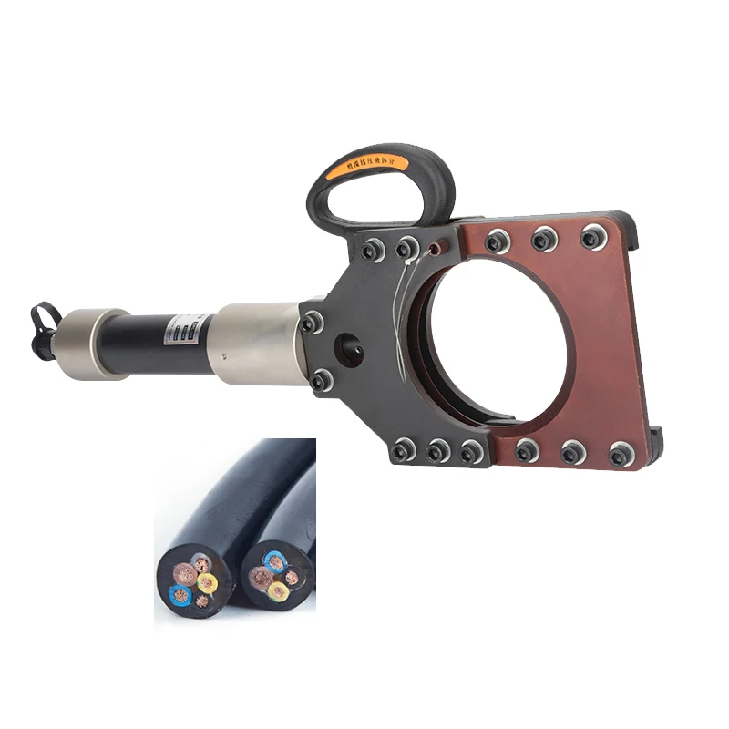 Hydraulic pump driving electric power cable split cutter High voltage wire copper Aluminum cables cut tool