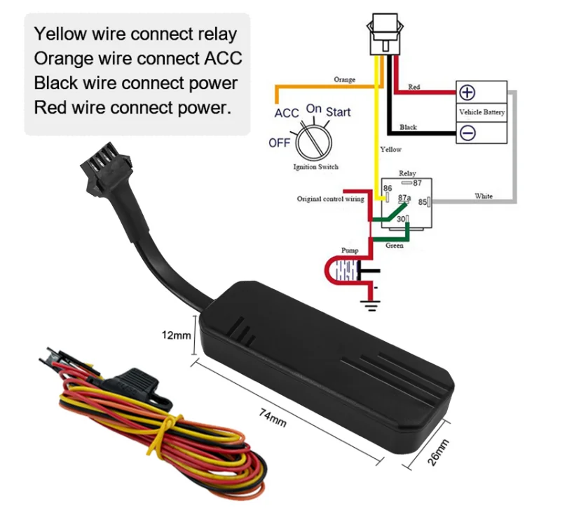 UniGuard J14 mini gps tracker 2g 4 wires car locator motorbike car GPS tracker GPS tracker