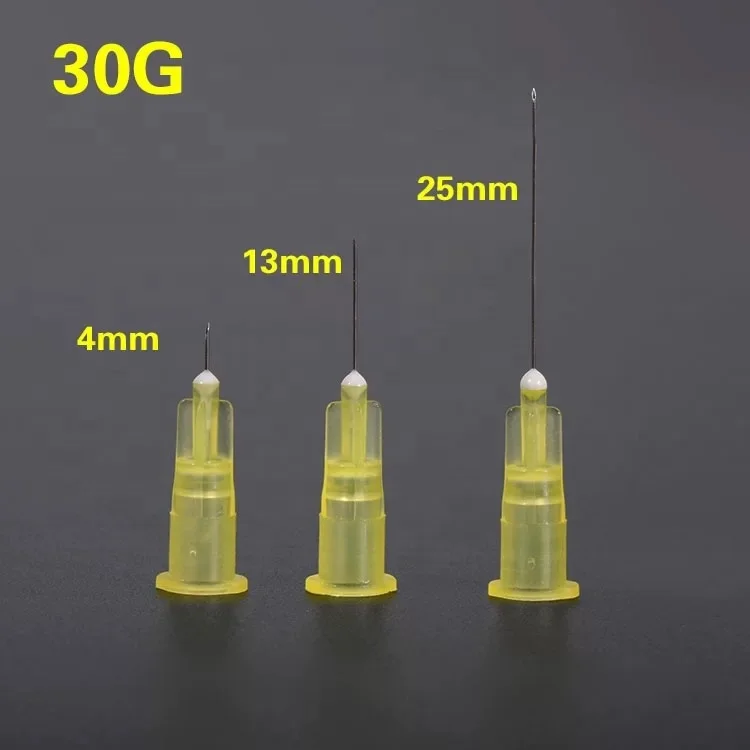 Hot Selling Injections Filler Needle Disposable hypodermic needle Meso Needles 30G 4mm 13mm 25mm